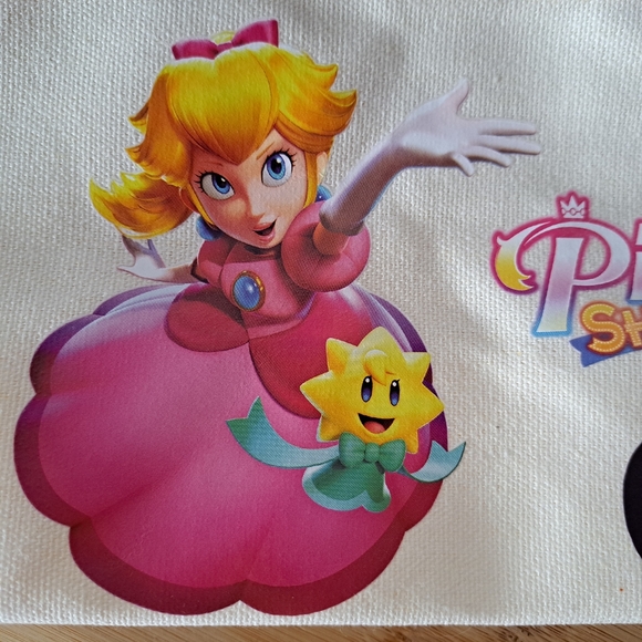 Nintendo Switch Carry Case, Limited Edition, Princess Peach Canvas Tote, Mario - Picture 2 of 9